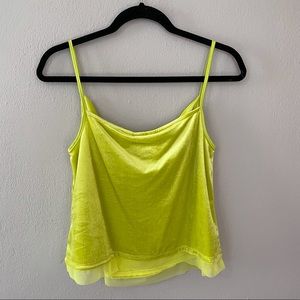 MAEVE Velvet Lime (Anthropologie) Blouse
